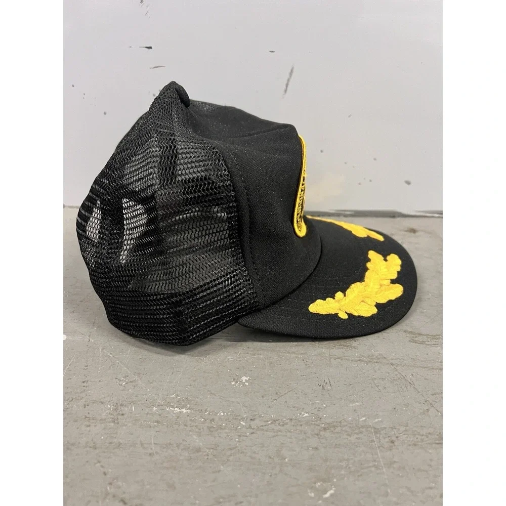 NRA National Rifle Association of America 1871 Cap Black Yellow Adjustable Hat